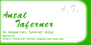 antal taferner business card